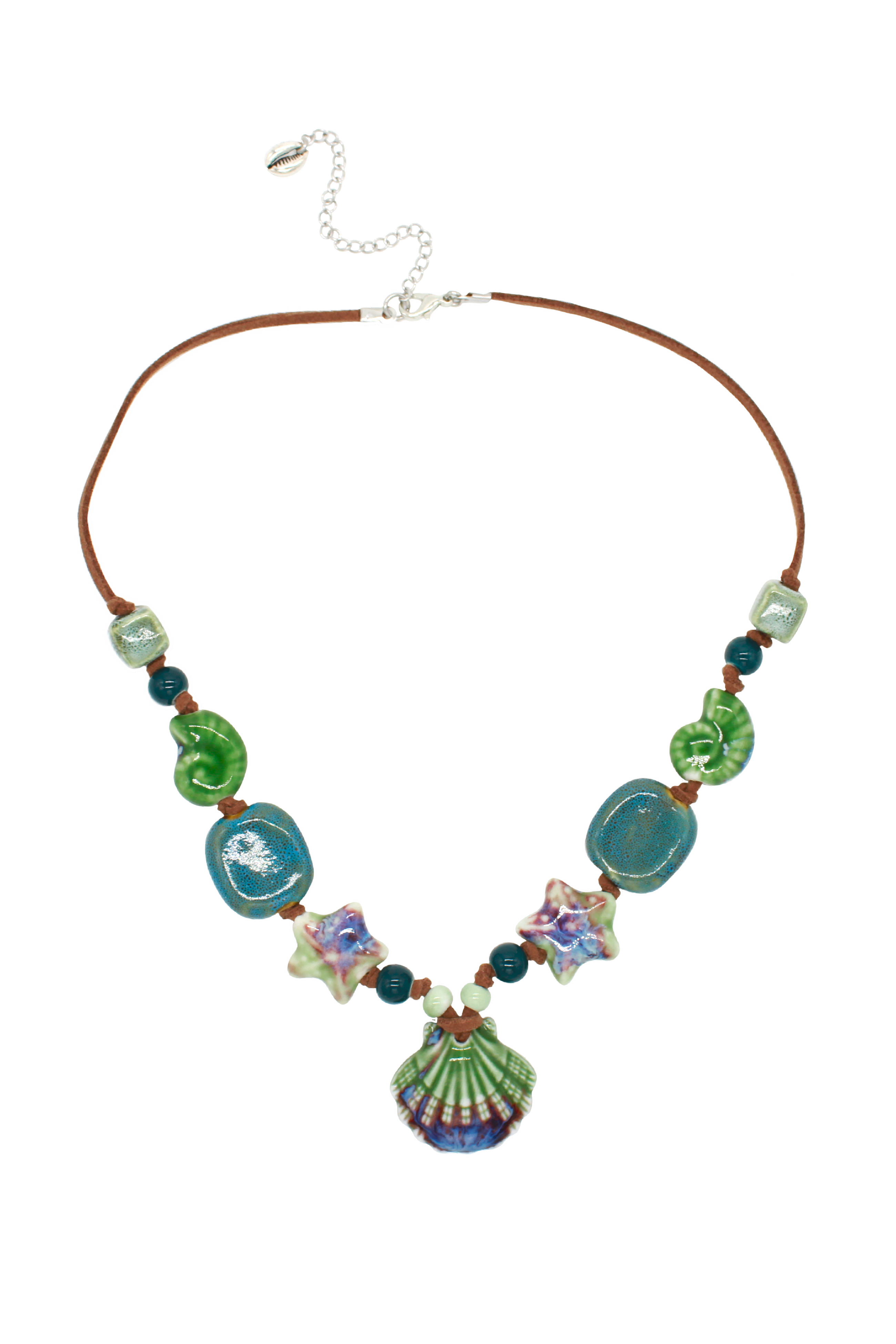 Ceramic Shell Necklace.