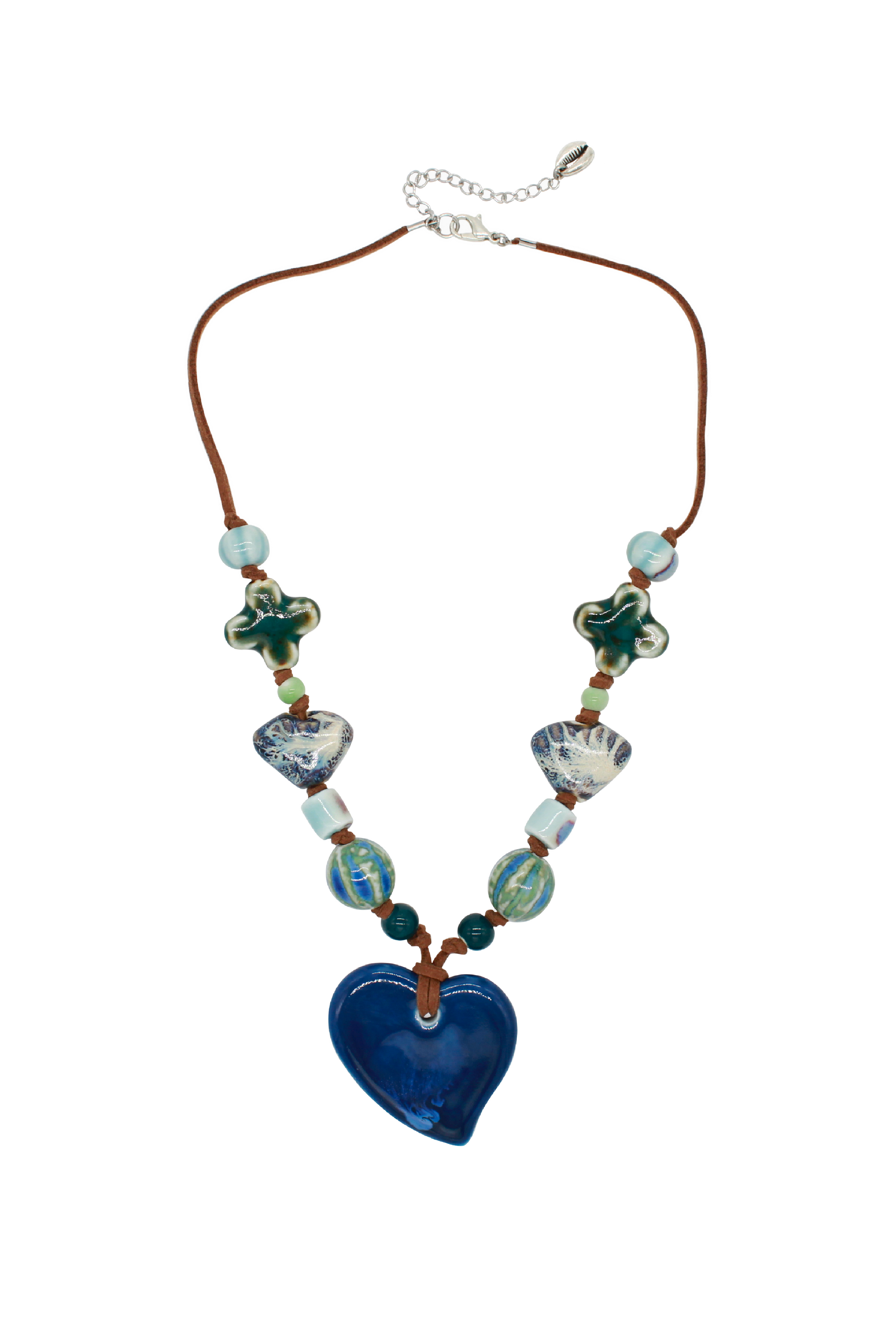 Ceramic Heart Necklace.