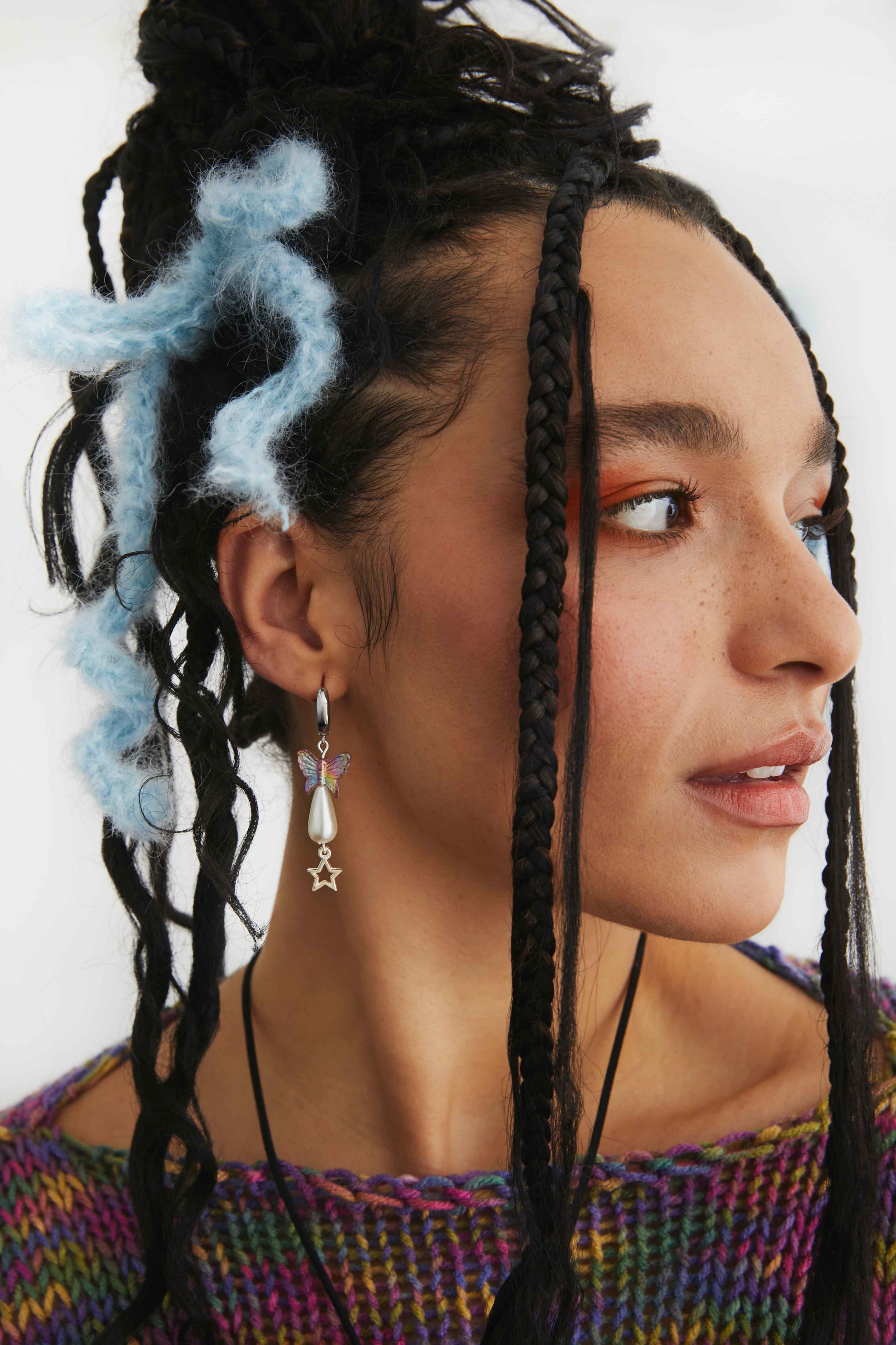 Siena Earrings - Pearl Earrings With Butterfly Charm.