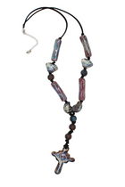 Ceramic Cross Necklace.