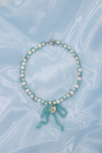 Crochet Cashmere Pearls Necklace