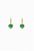 Bella Green Gold Earrings