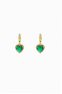 Bella Green Gold Earrings