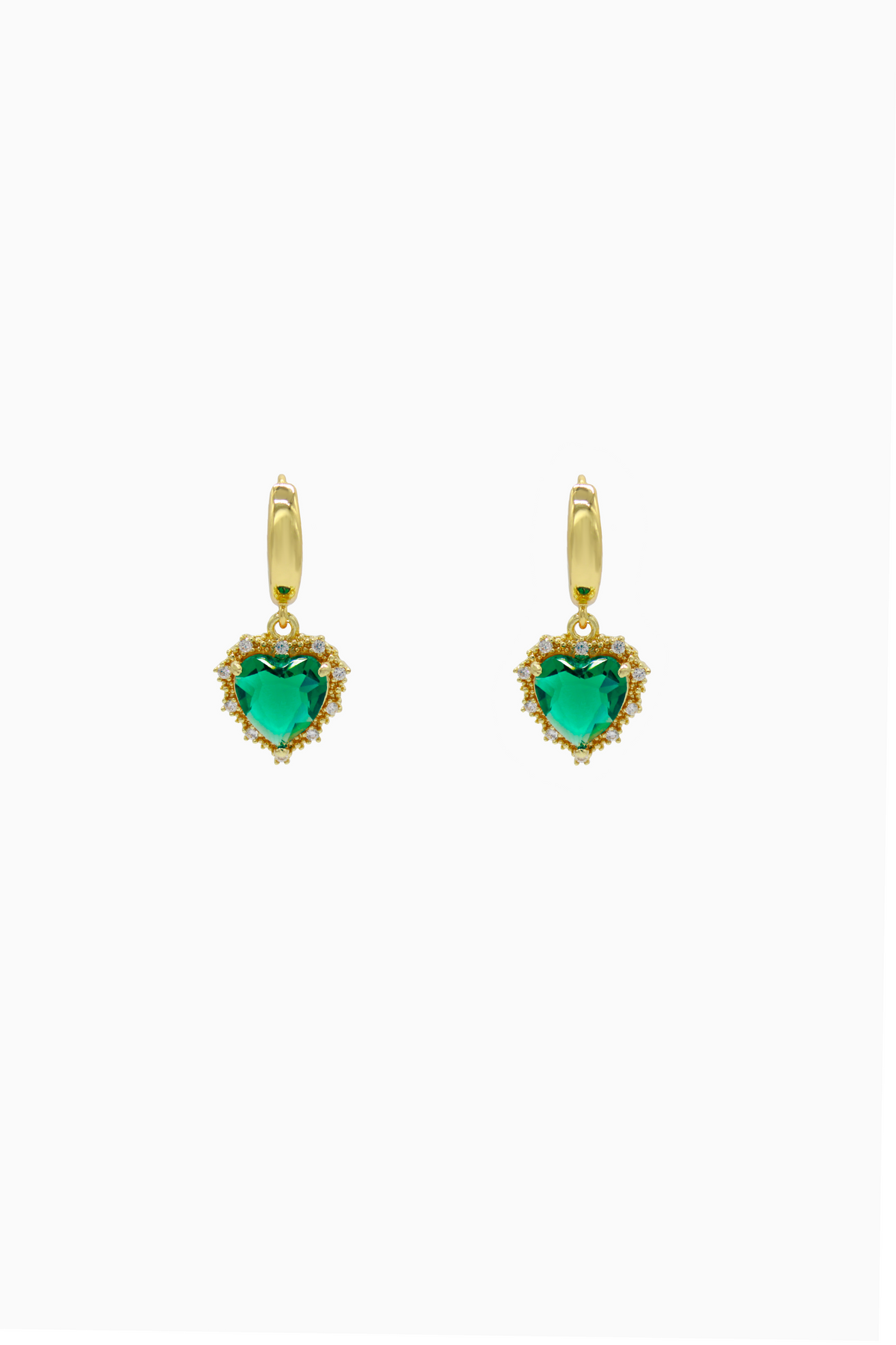 Bella Green Gold Earrings