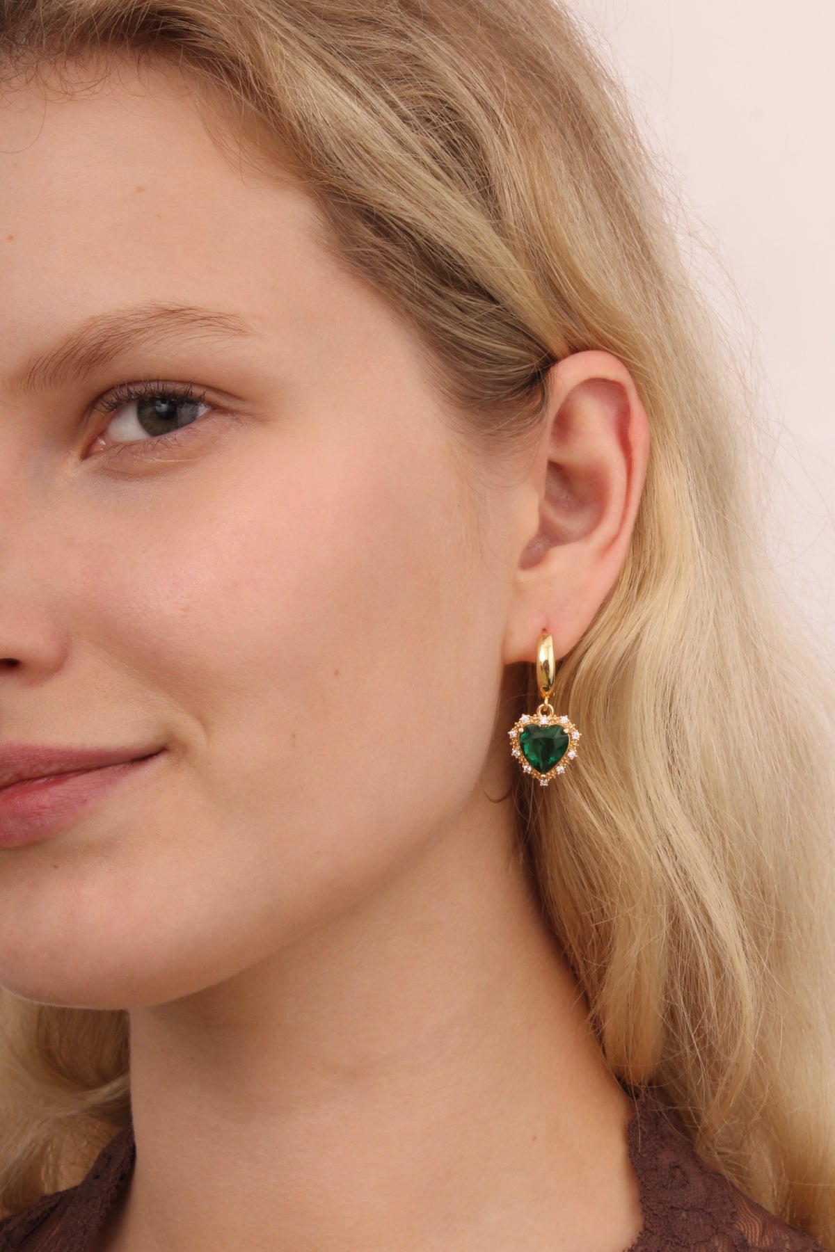 Bella Green Gold Earrings