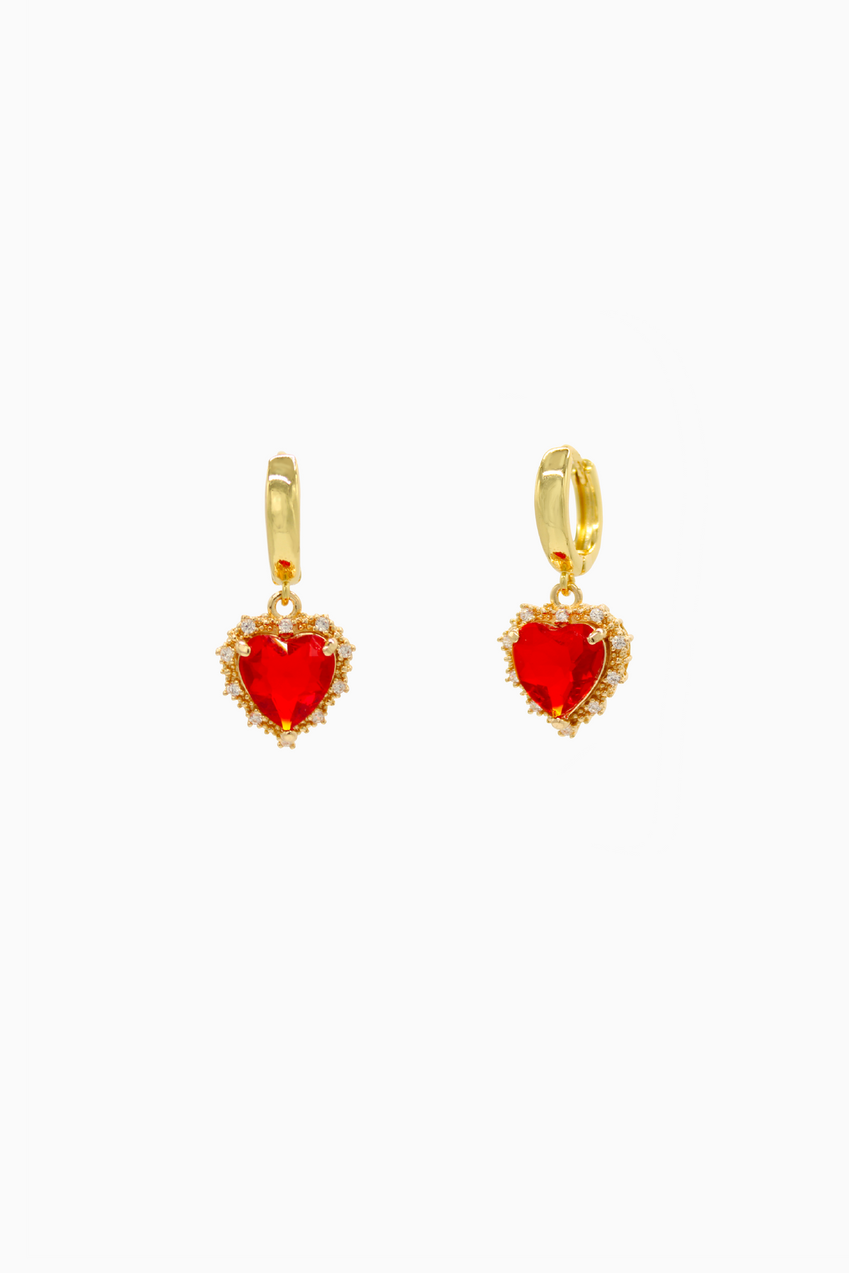 Bella Red Gold Earrings