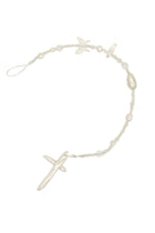 Nymph Braid - Pearl Braid In Jewelry With Cross Charm 10.2″.