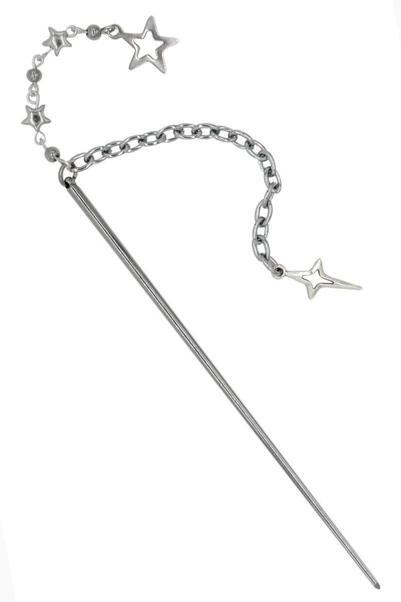 Steel Hair Pin With Sparkle Charm