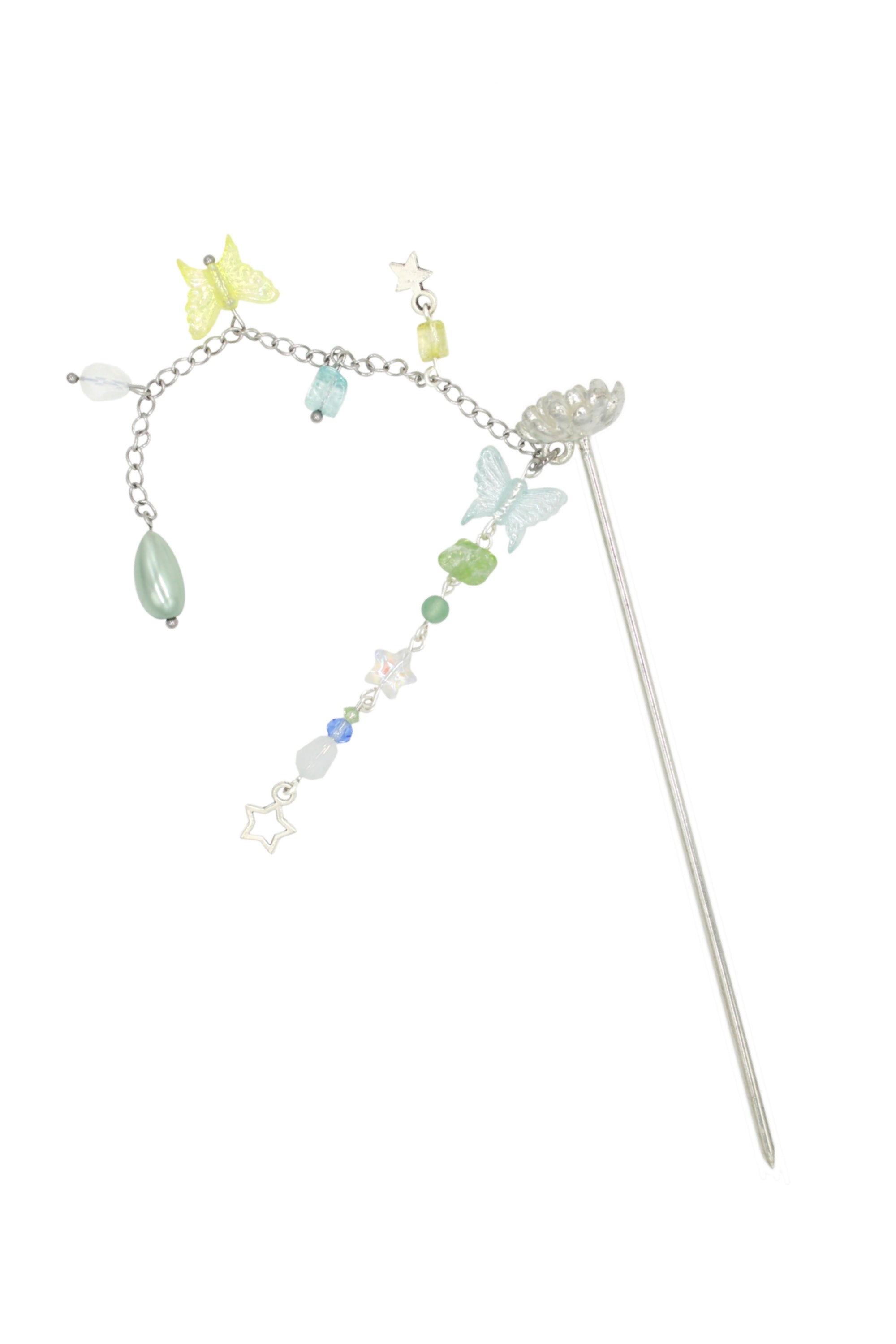 Pixie - Steel Hair Pin With Acrylic Charms