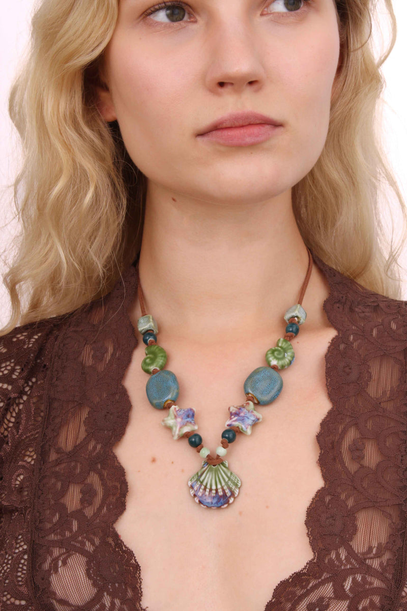 Ceramic Shell Necklace