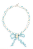 Crochet Cashmere Pearls Necklace