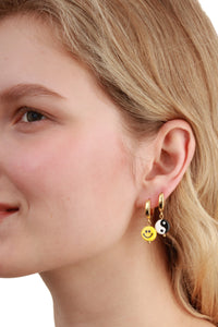 Yin Yang & Smile Earrings