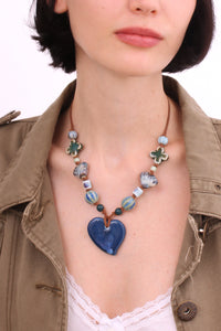 Ceramic Heart Necklace