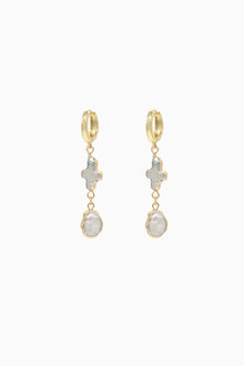 Gold Pearls Earrings.