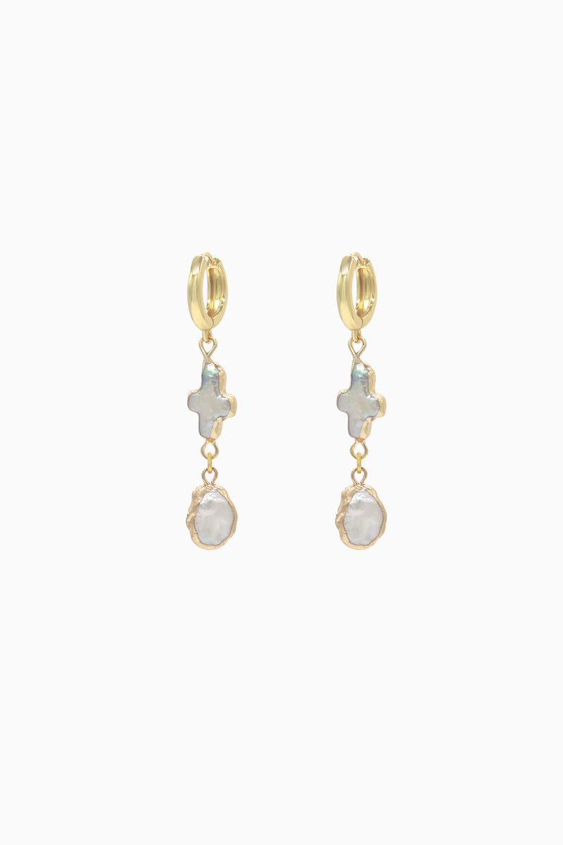 Gold Pearls Earrings