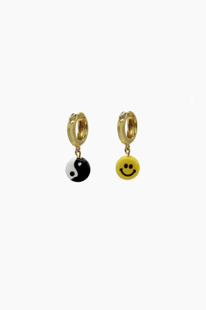 Yin Yang & Smile Earrings