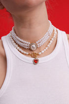 Milena Red Necklace.