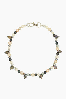 Mini Pearl Cross Necklace.