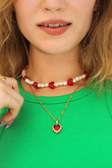 Queen of Hearts choker.