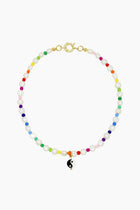 Yin Yang Rainbow Necklace.