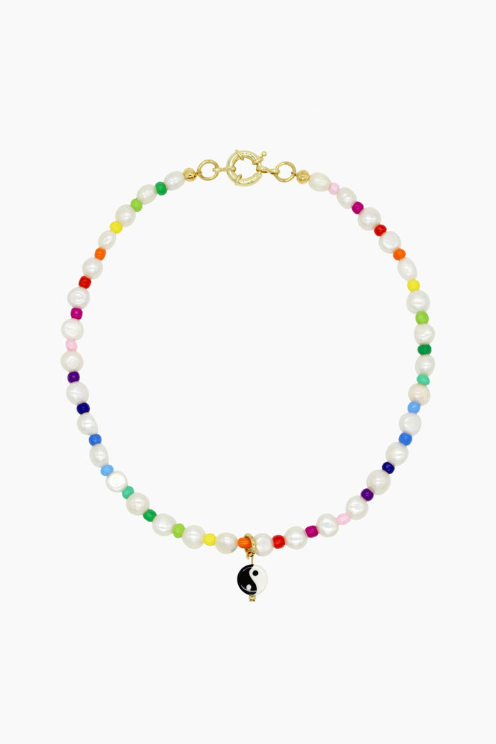 Yin Yang Rainbow Necklace