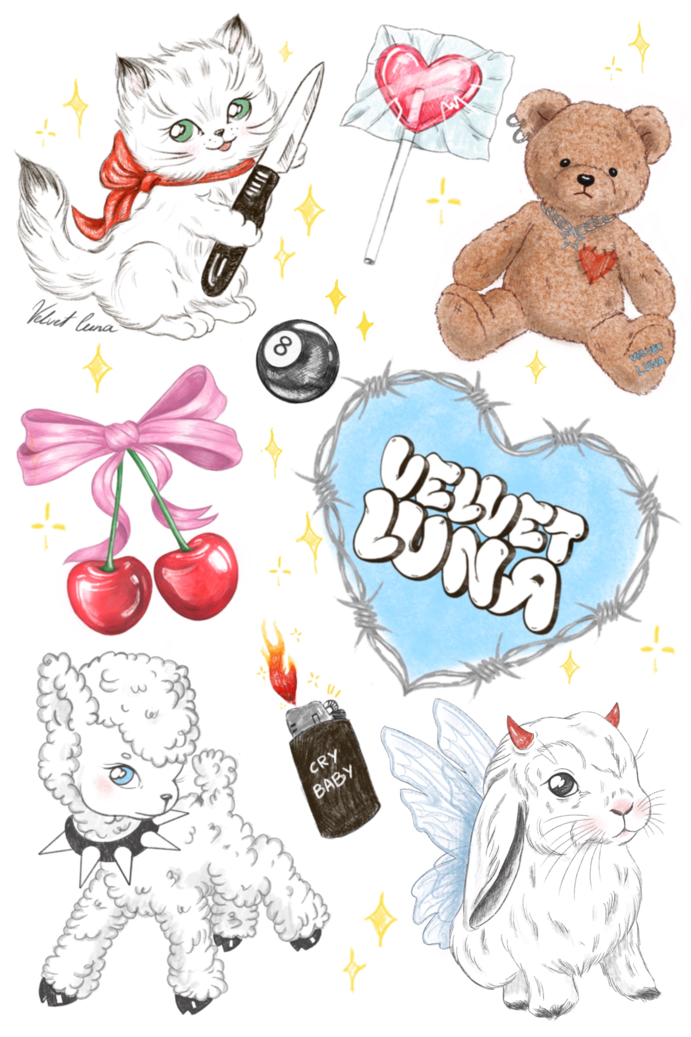 Pack of stickers.